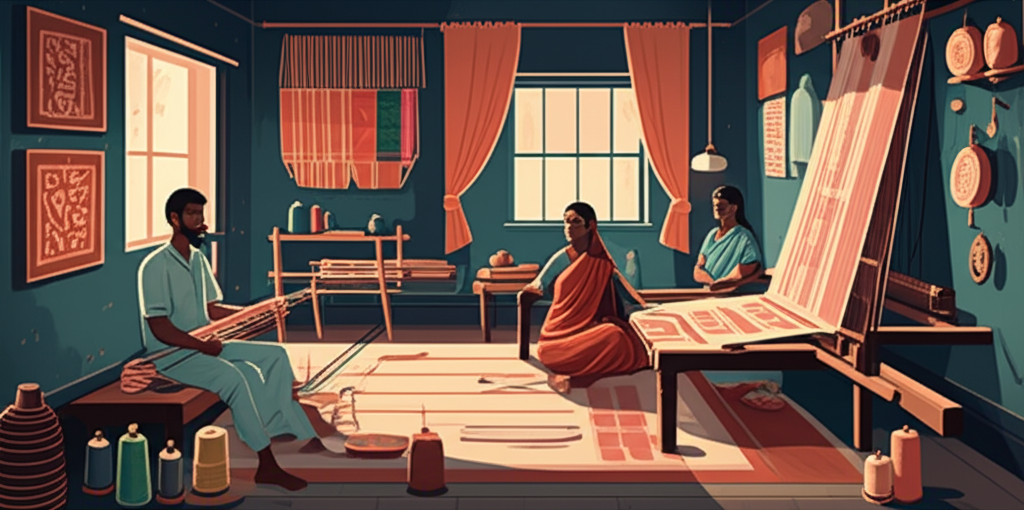 Traditional textile workshop